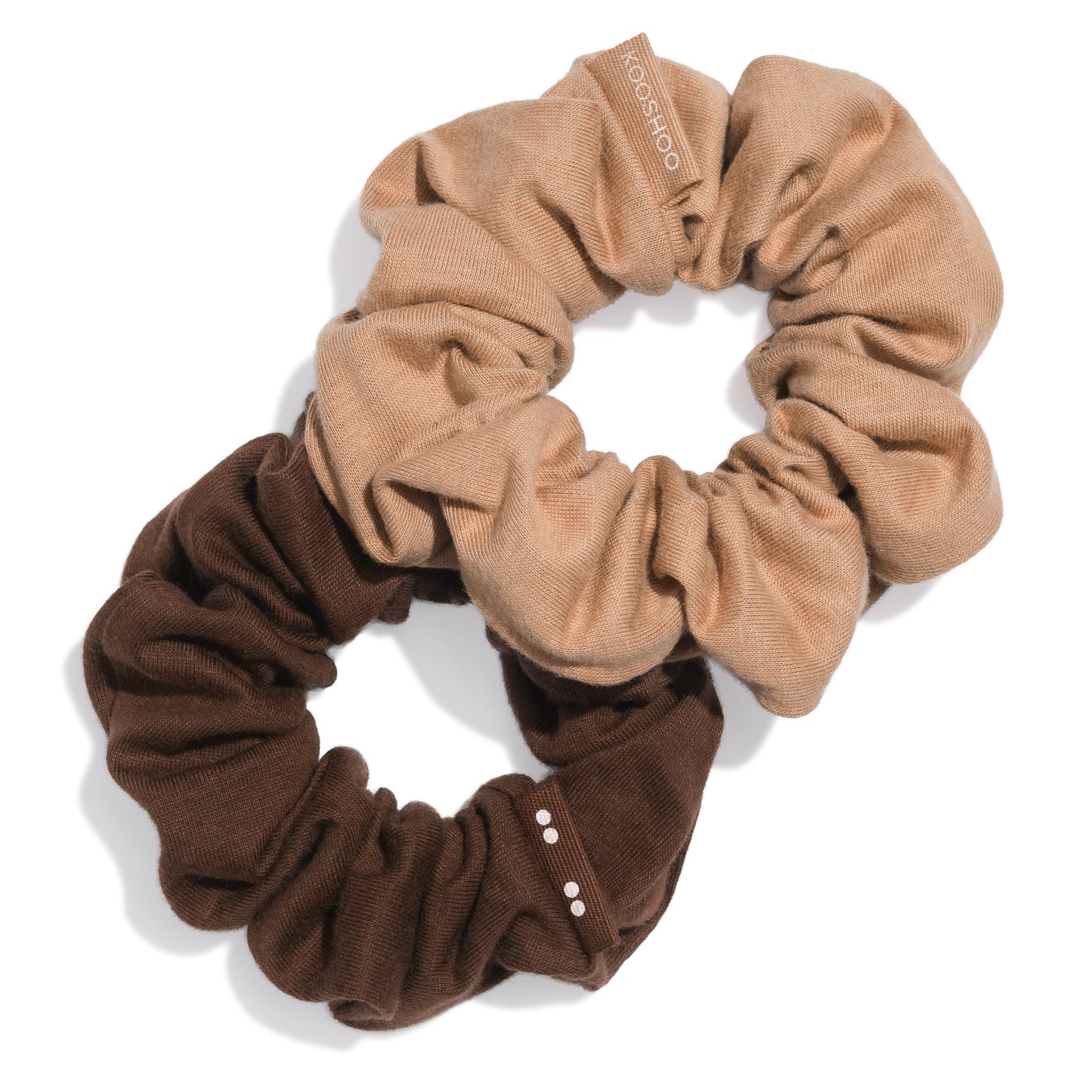 Kooshoo Plastic-Free Scrunchies - Macchiato Brown