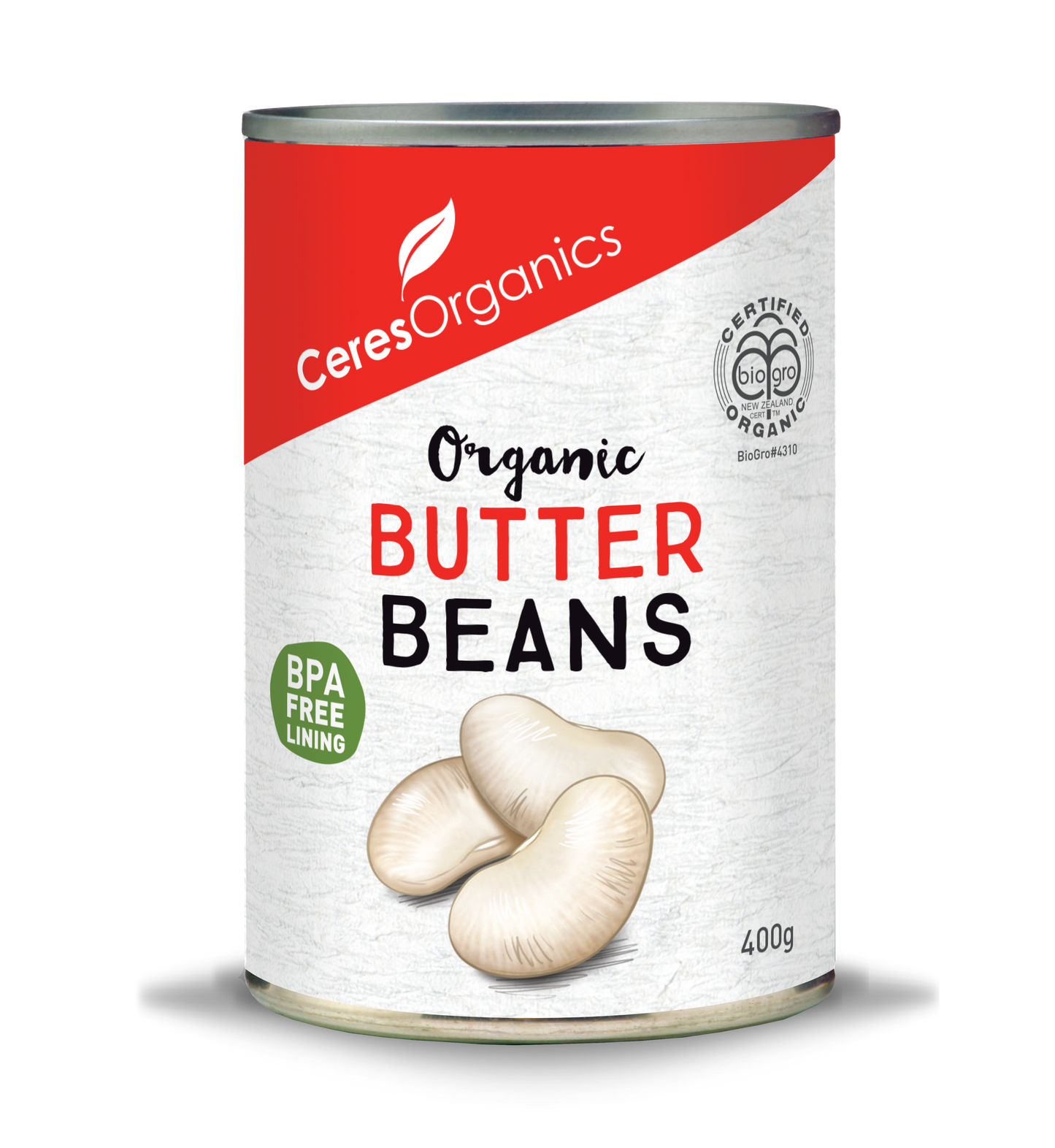 Ceres Organics Butter Beans - 400g