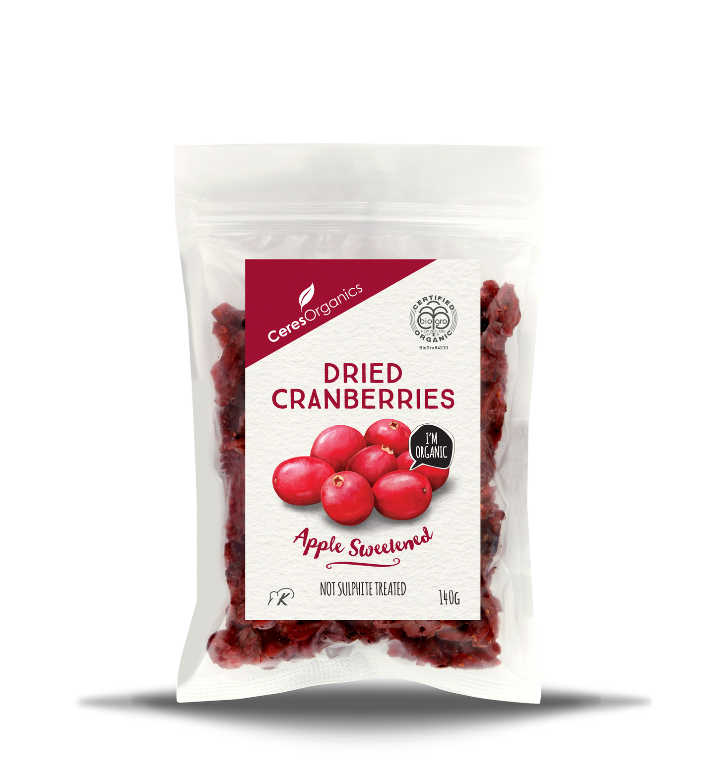 Ceres Organics Dried Cranberries - 140g