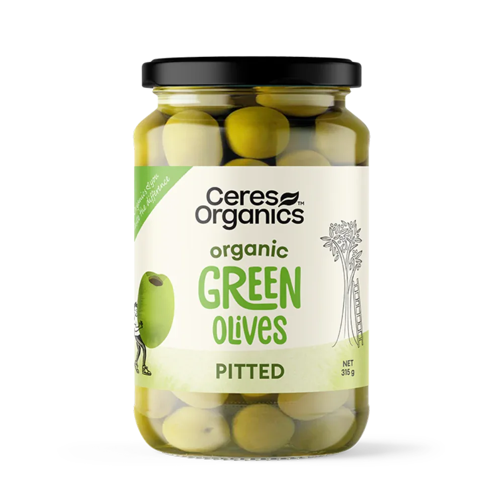 Ceres Organics Green Olives Pitted - 315g - L'Organic