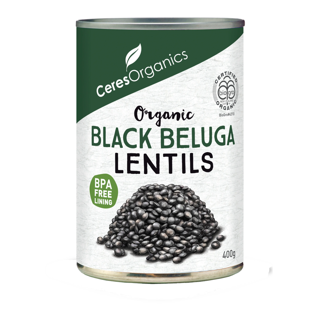 Ceres Organics Black Beluga Lentils - 400g - L'Organic