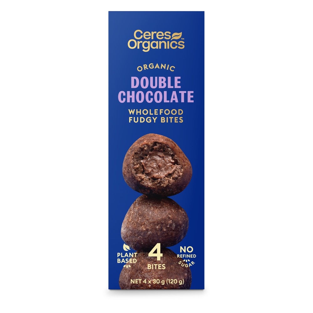 Ceres Organics Wholefood Fudgy Bites Double Chocolate - 120g - L'Organic