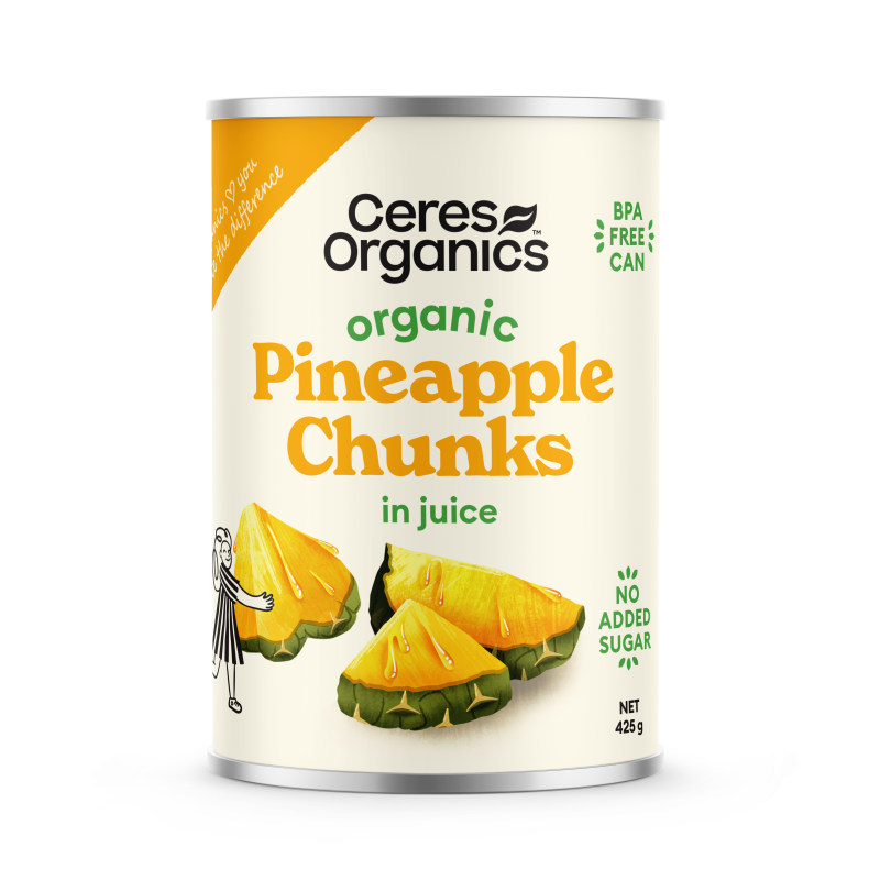 Ceres Organics Pineapple Chunks in juice - 425g