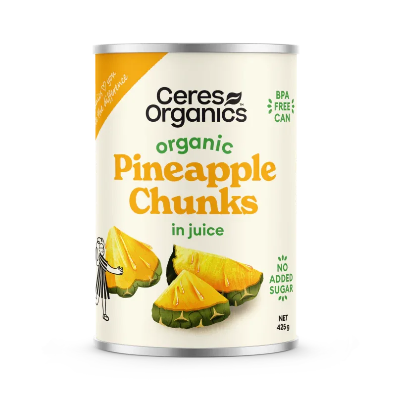 Ceres Organics Pineapple Chunks in juice - 425g - L'Organic