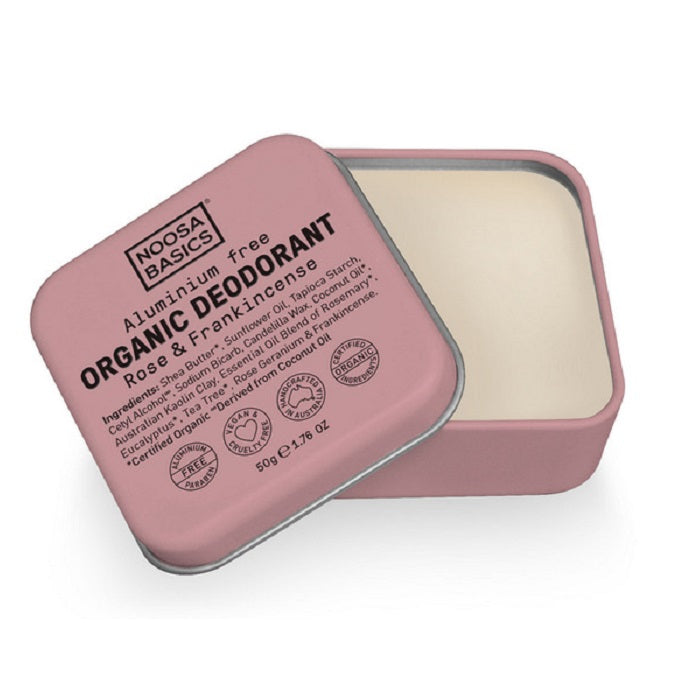 Noosa Basics Deodorant Tin - Rose & Frankincense