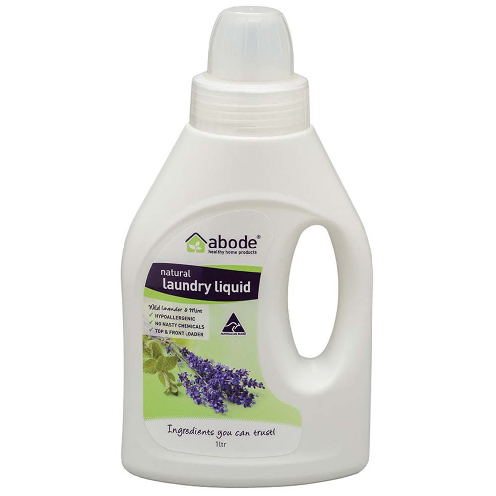 Abode Laundry Liquid - Wild Lavender & Mint - 1L - L'Organic