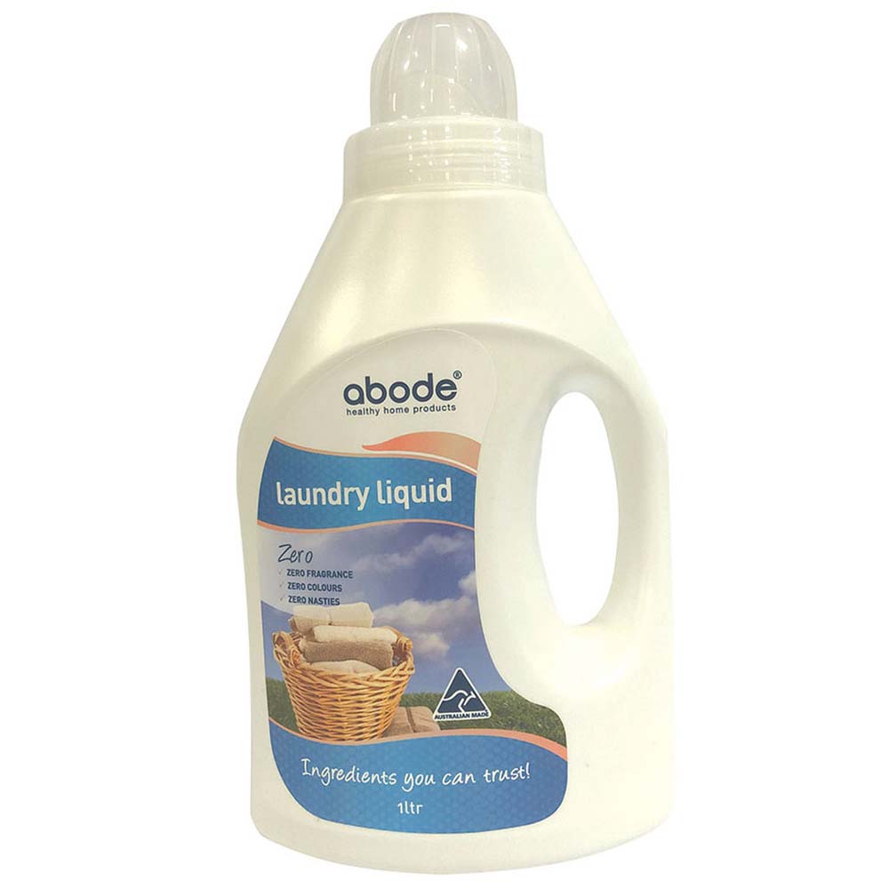 Abode Laundry Liquid - Zero - Fragrance Free - 1L - L'Organic