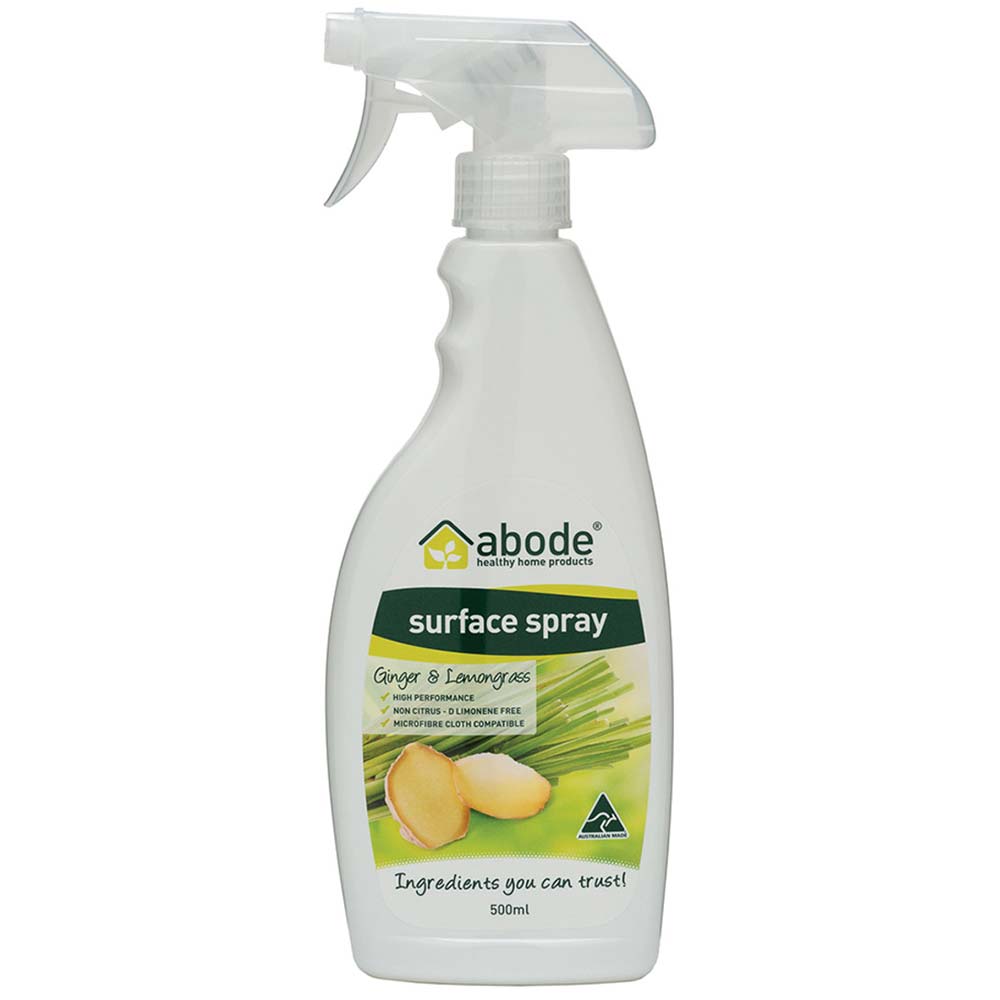 Abode Natural Surface Spray - Lemongrass & Ginger - 500ml - L'Organic