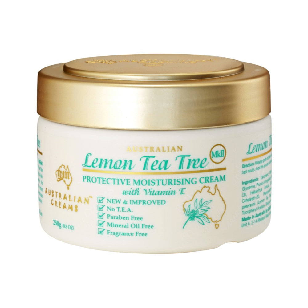 Australian Creams MkII Lemon Tea Tree Protective Moisturising Cream with Vitamin E 250g - L'Organic