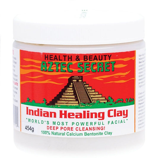 Aztec Secret Facial Clay 100% Natural Calcium Bentonite Clay - 454g - L'Organic