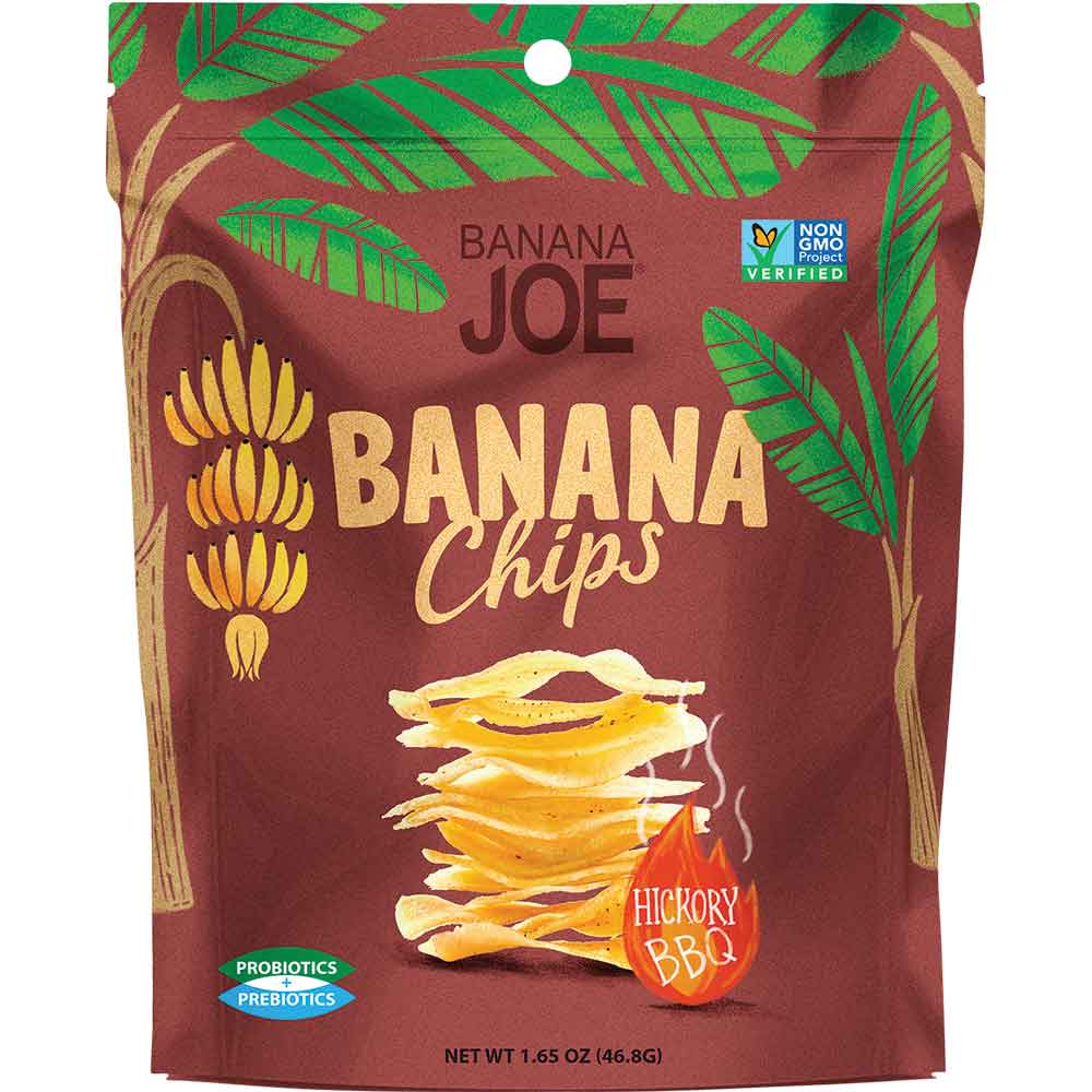 Banana Joe Banana Chips - Hickory BBQ - 46.8g - L'Organic