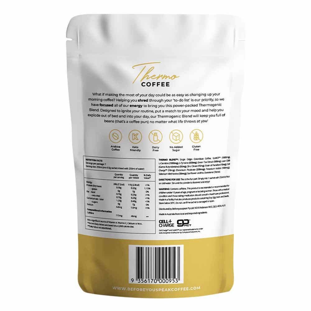 Before You Speak Thermo Coffee Original - 6.5g x 7 Pack - L'Organic