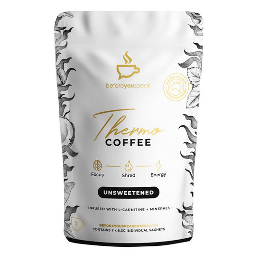 Before You Speak Thermo Coffee Unsweetened - 6.5g x 7 Pack - L'Organic