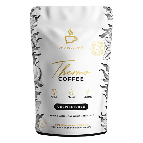 Before You Speak Thermo Coffee Unsweetened - 6.5g x 7 Pack - L'Organic