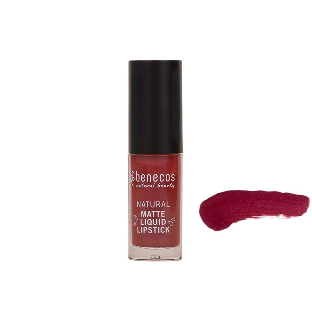 Benecos Matte Liquid Lipstick Bloody Berry - 5ml - L'Organic