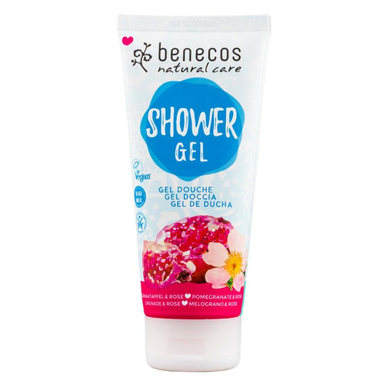 Benecos Shower Gel - Pomegranate & Rose - 200ml - L'Organic