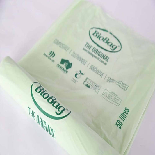 BioBag Compostable Superline Bin Liners 50 Litre - 32 Bags - L'Organic