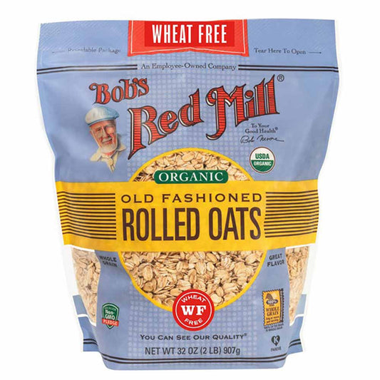Bob's Red Mill Old Fashioned Organic Rolled Oats - 907g - L'Organic