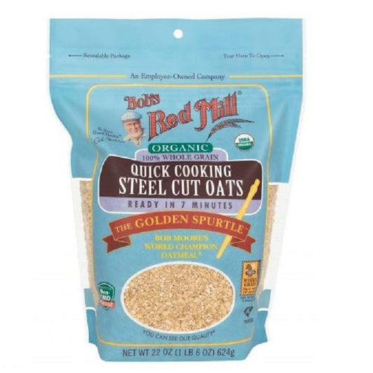 Bob's Red Mill Quick Cooking Steel Cut Oats Organic - 624g - L'Organic