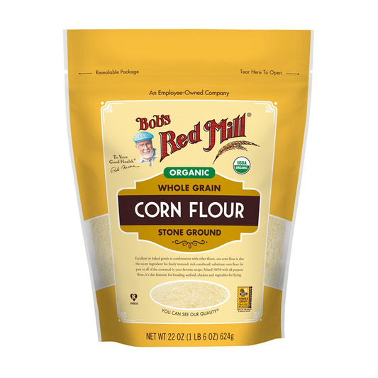 Bob's Red Mill Organic Whole Grain Corn Flour - 624g - L'Organic