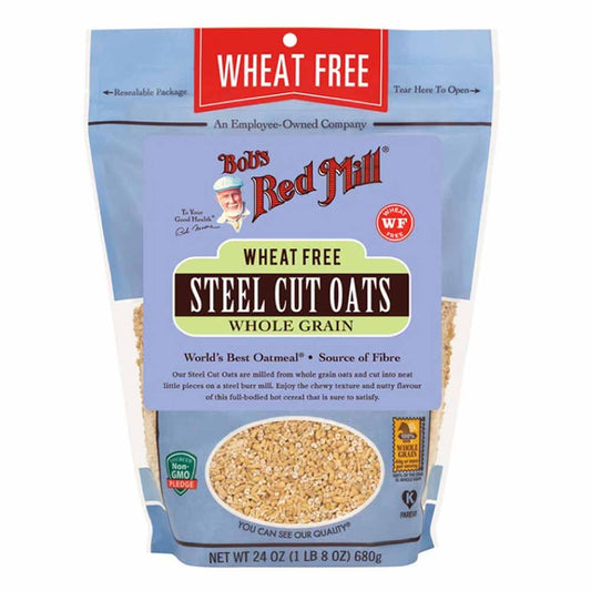 Bob's Red Mill Steel Cut Oats Pure Wheat Free - 680g - L'Organic