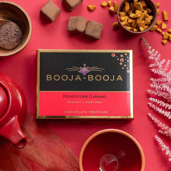 Booja Booja Honeycomb Caramel Vegan Chocolate Truffles 92g - 8 Pack - L'Organic