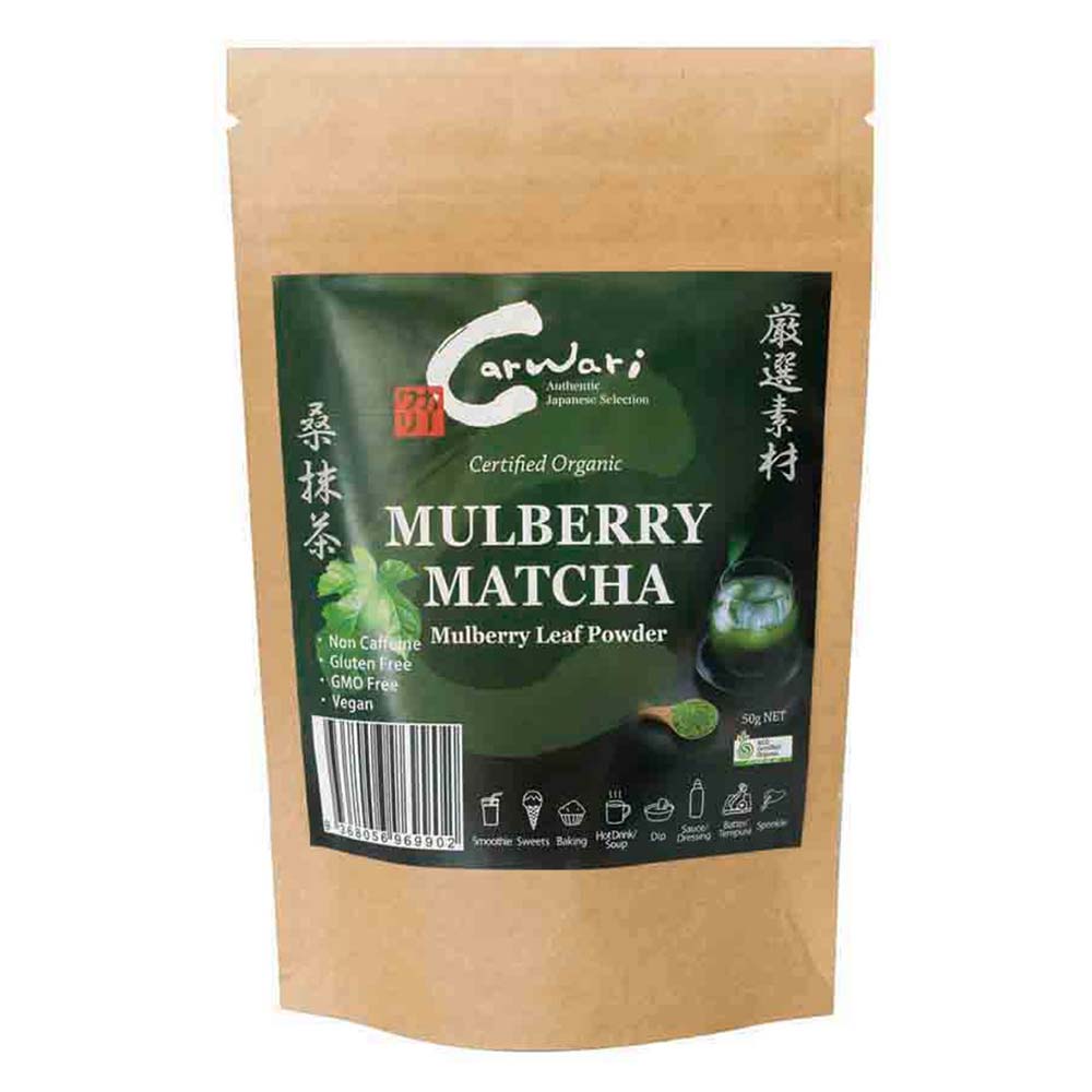 Carwari Organic Mulberry Matcha Leaf Powder - 50g - L'Organic