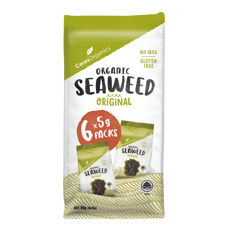 Ceres Organics Seaweed Original Multipack - 6 x 5g - L'Organic