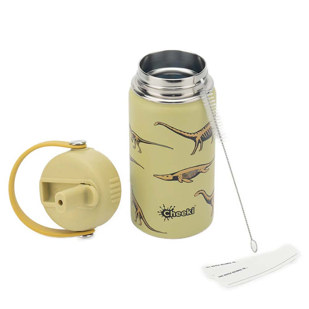 Cheeki Insulated Kids Water Bottle Dinosaur - 400ml - L'Organic