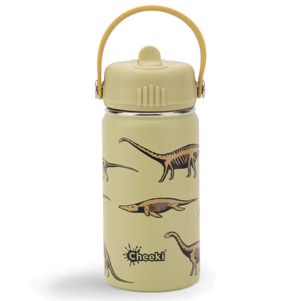 Cheeki Insulated Kids Water Bottle Dinosaur - 400ml - L'Organic