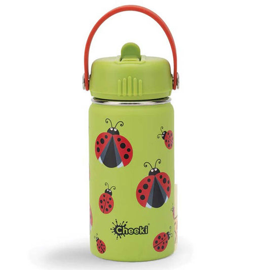 Cheeki Insulated Kids Water Bottle Ladybug - 400ml - L'Organic
