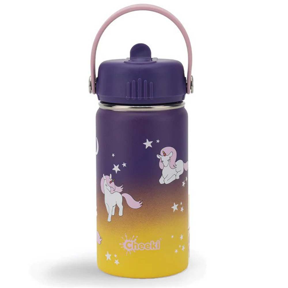 Cheeki Insulated Kids Water Bottle Unicorn - 400ml - L'Organic