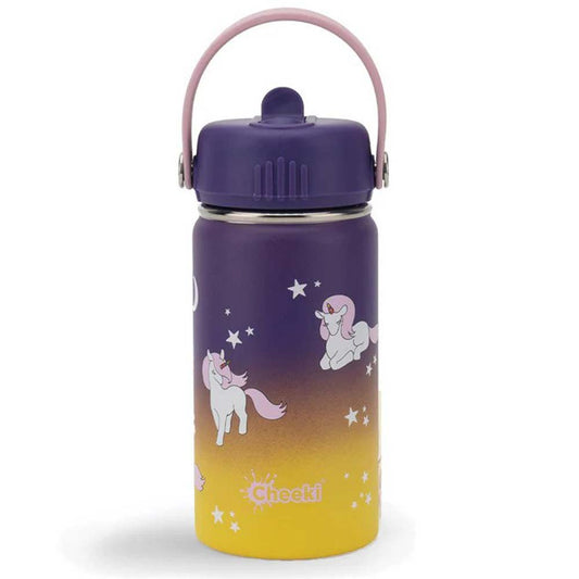 Cheeki Insulated Kids Water Bottle Unicorn - 400ml - L'Organic