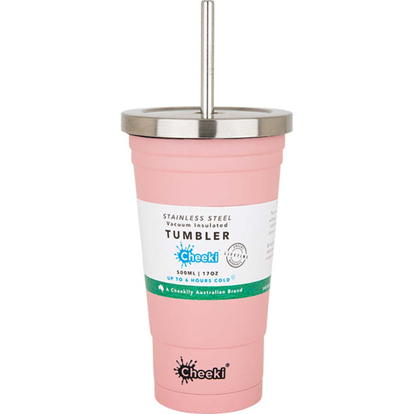 Cheeki Insulated Smoothie Tumbler - Pink - 500ml - L'Organic