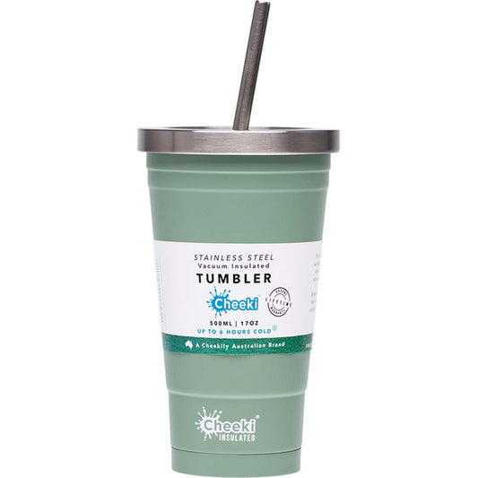 Cheeki Insulated Smoothie Tumbler - Pistachio - 500ml - L'Organic