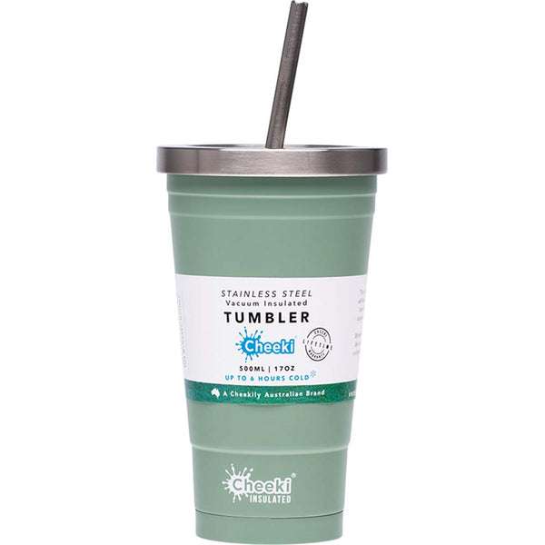 Cheeki Insulated Smoothie Tumbler - Pistachio - 500ml - L'Organic
