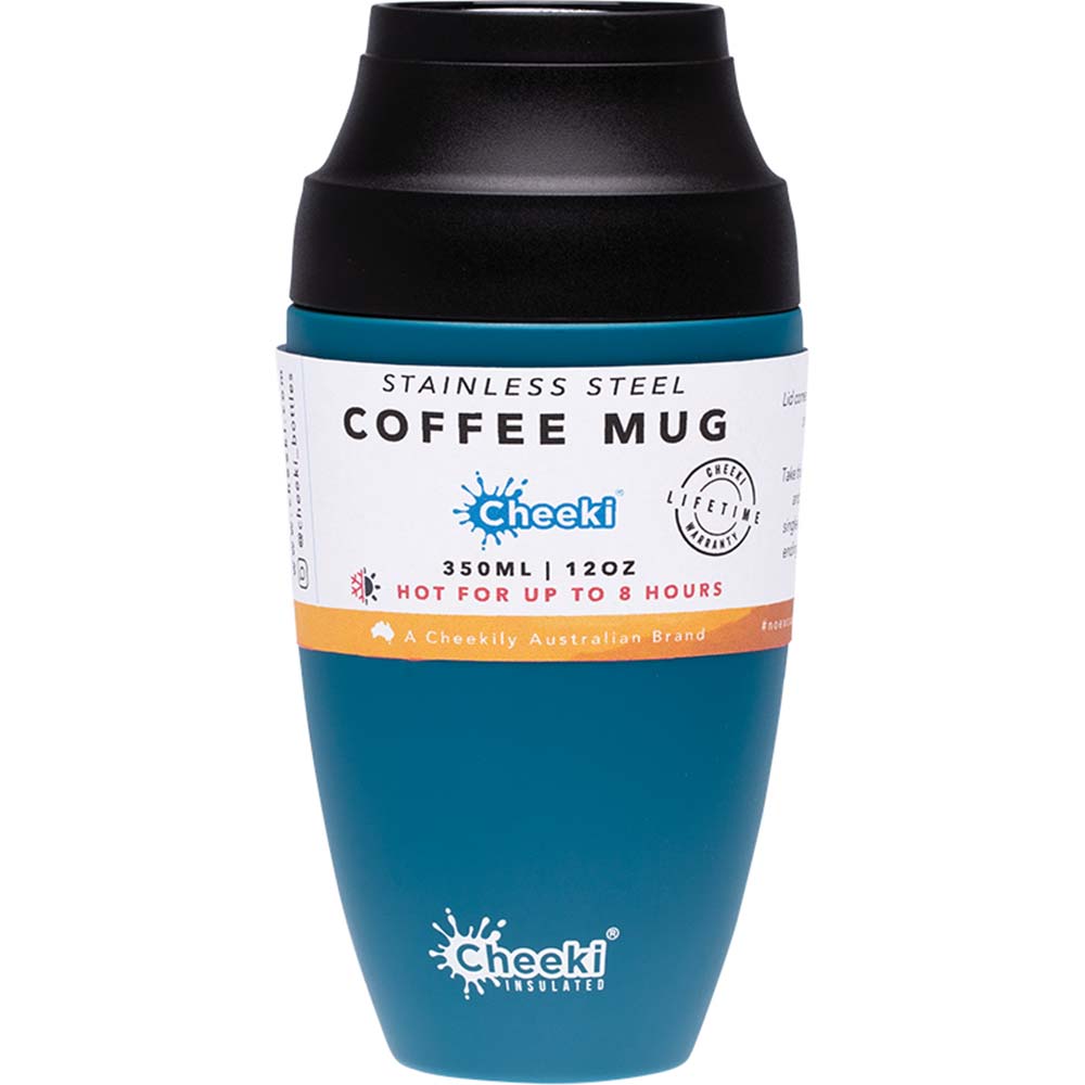 Cheeki Leakproof Coffee Mug - Topaz - 350ml - L'Organic