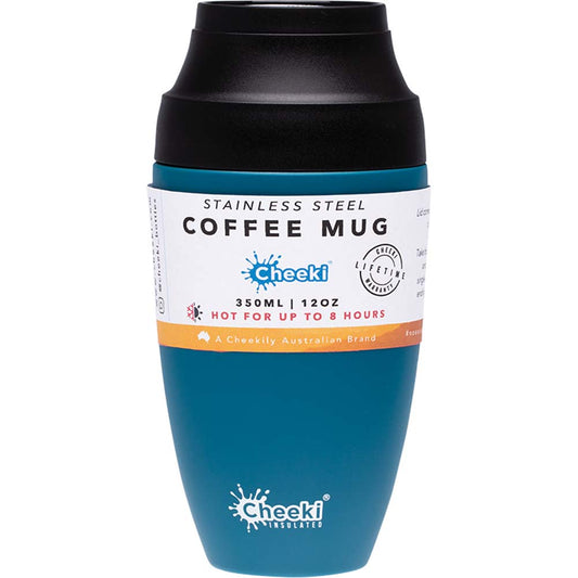 Cheeki Leakproof Coffee Mug - Topaz - 350ml - L'Organic