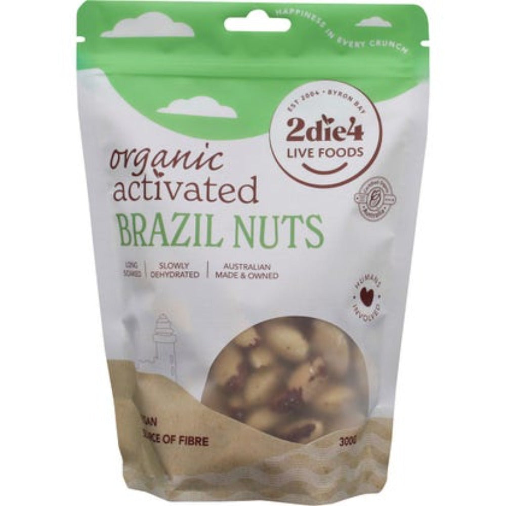 2DIE4 LIVE FOODS Activated Organic Brazil Nuts 300g - L'Organic