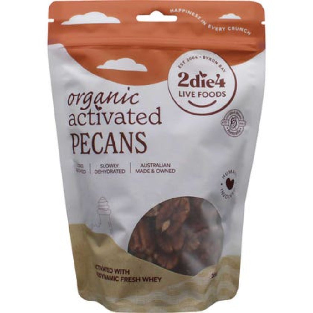 2DIE4 LIVE FOODS Activated Organic Pecans 300g - L'Organic