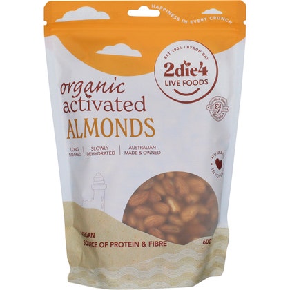 2DIE4 LIVE FOODS Activated Organic Almonds 600g - L'Organic