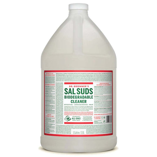 Dr. Bronner's Sal Suds biodegradable cleaner bottle on a white background