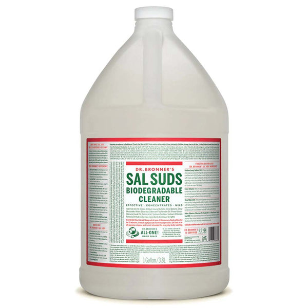 Dr. Bronner's Sal Suds biodegradable cleaner bottle on a white background