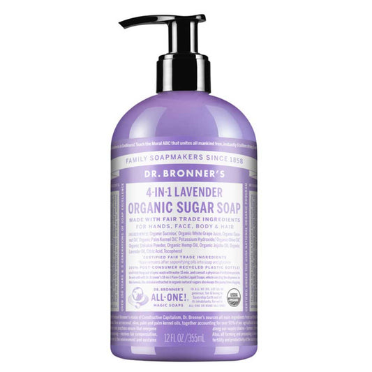 Dr Bronner's 4 in 1 Pump Soap - Lavender - L'Organic