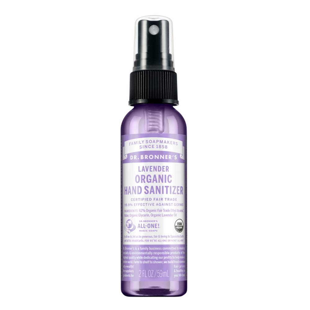 Dr Bronner's Hand Sanitising Spray - Lavender - 59ml - L'Organic