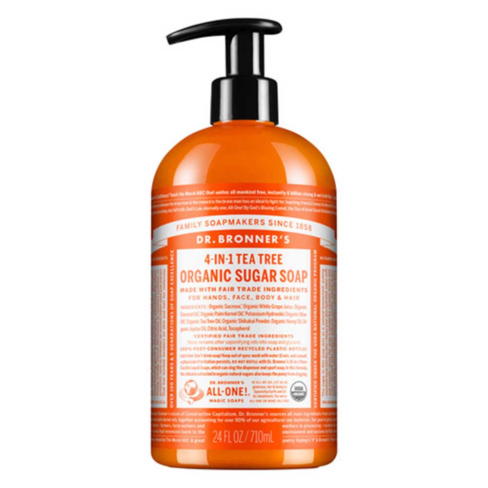 Dr Bronner's Organic Pump Soap - Tea Tree - L'Organic