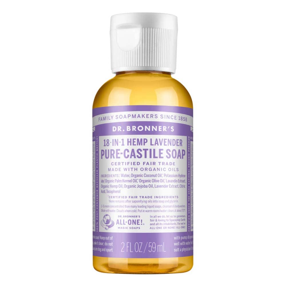 Dr Bronner's Pure Castile Liquid Soap - Lavender - L'Organic