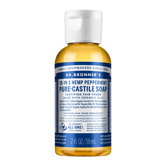 Dr Bronner's Pure Castile Liquid Soap - Peppermint - L'Organic