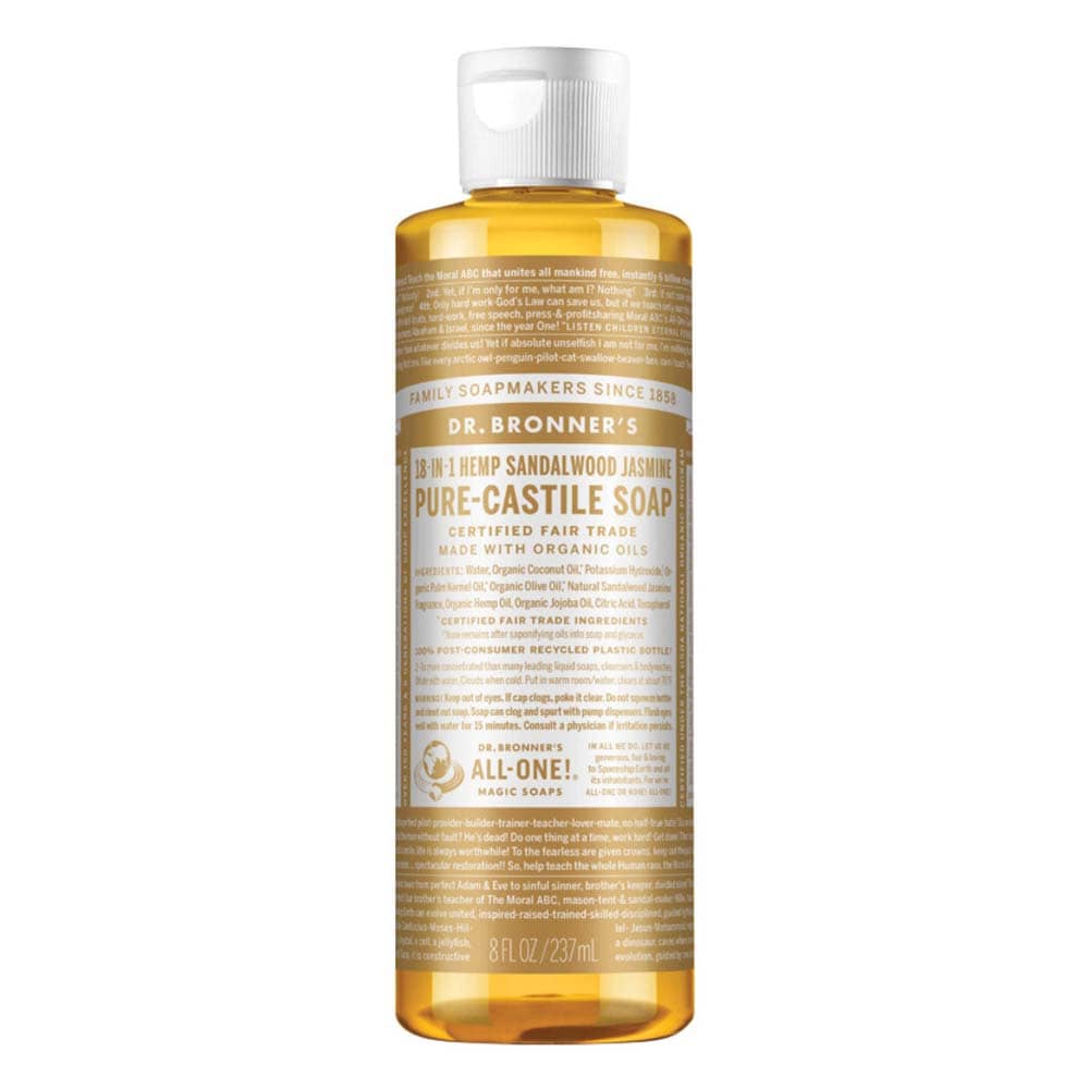 Dr Bronner's Pure Castile Liquid Soap - Sandalwood Jasmine - L'Organic