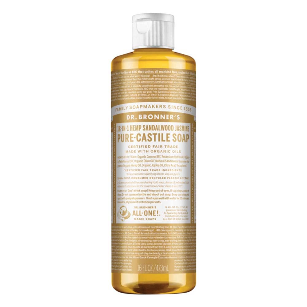 Dr Bronner's Pure Castile Liquid Soap - Sandalwood Jasmine - L'Organic